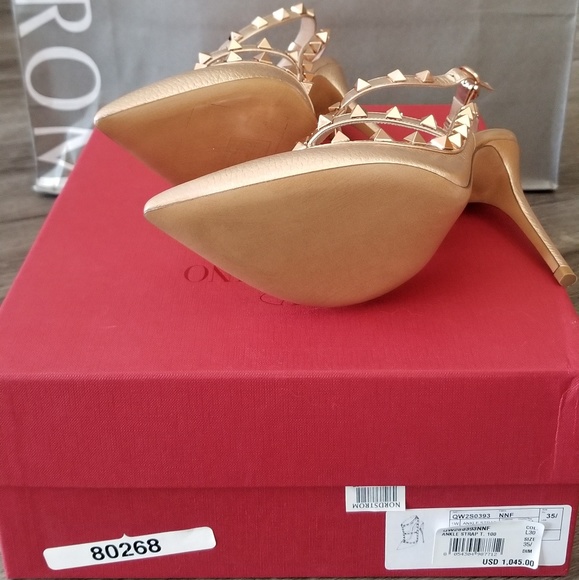 NIB VALENTINO ROCKSTUD T-STRAP PUMP - Picture 4 of 5